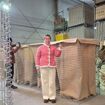 มิล 1 ปกป้อง ปกป้องฮีสโก้ ปกป้องเหล็กผสมผสาน Mesh ปกป้องน้ําท่วม Prefabricated ป้อมปราบทหาร การประกอบง่าย