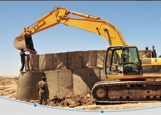 กำแพงกันดินเหล็กอาบสังกะสีแบบจุ่มร้อน รั้วเหล็กคาร์บอนชุบสังกะสีสำหรับงานหนัก