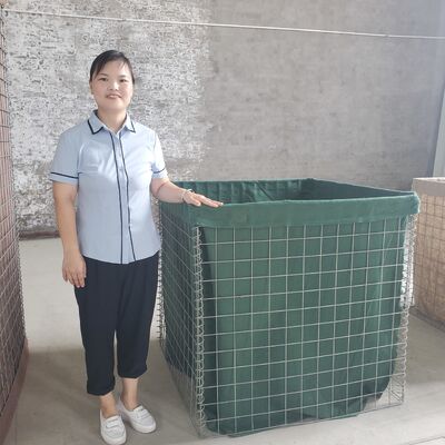 ราคาถูก Anti-Corrosive welded Gabion ปราสาทป้องกัน ผนังระเบิด