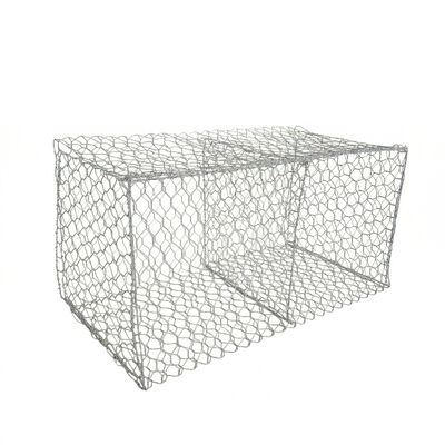 กล่องเกเบี้ยนสาน PVC ลอนขายส่ง ขนาด 80x100 มม. ตาข่ายหกเหลี่ยม Galfan เคลือบสังกะสี