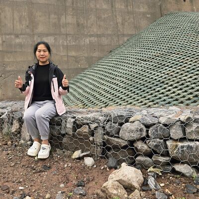 หิน เติมน้ําท่วม Gabion กล่องป้องกันสนิมกับ 2 * 1 * 1m