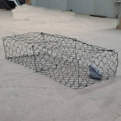 8*10cm Mesh Hole กว้าง 2.7mm สายเหล็กเหล็กเหล็กเหล็กเหล็กเหล็กเหล็กเหล็กกระปุกกระปุกกระปุกสําหรับการป้องกันริมธาร