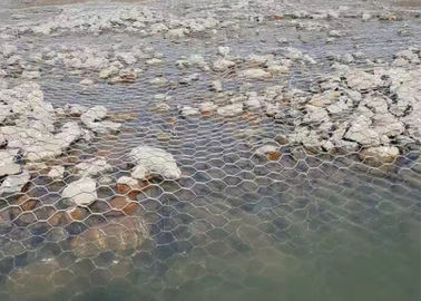 Pvc เคลือบกรง Gabion ตะกร้า Gabion 60 X 80 มม. ตะกร้าเหล็ก Gabion ผนัง