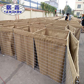 HESCO Defensive Barrier Retaining กำแพงลวดตาข่าย 4-5.0mm ลวด Dia ISO9001 ได้รับการรับรอง