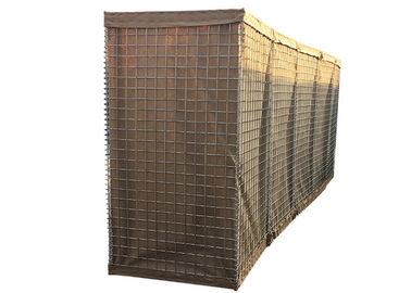 อิรักทหารป้องกัน Barrier ทราย T กำแพงป้องกัน Gabion Bastion 3.0-5.0 Mm ลวดเกจ