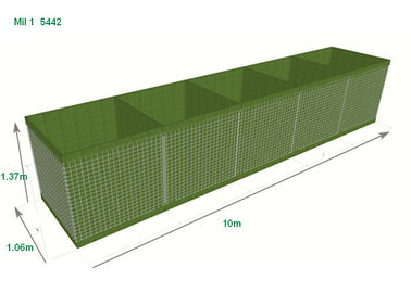 อุปสรรคทางทหาร HESCO Mil 1 5442 ปราการ Hesco Bastion Wall 3 
