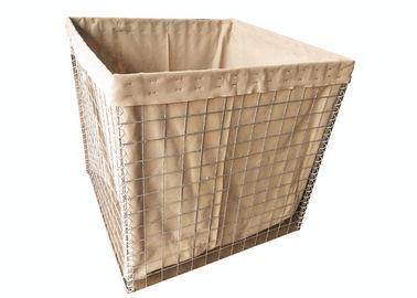 ซาอุดีอาระเบียเหล็กชุบสังกะสีกำแพงทรายทหาร Hesco Barrier Hesco Bastion