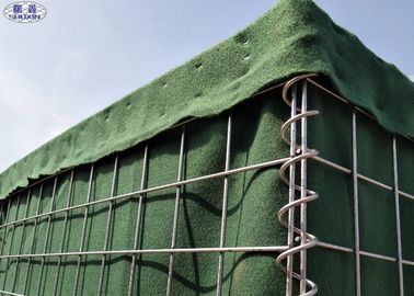 ความปลอดภัยสูงชั่วคราวทหาร Hesco Bastion Barrier, ตาข่ายขนาด 80 * 80 มม