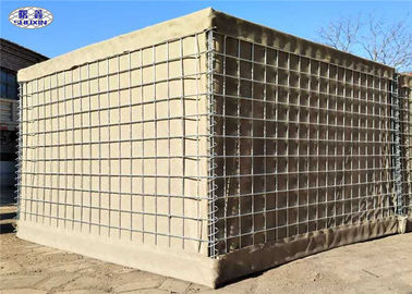 อุปสรรคของ Hesco ที่เต็มไปด้วยทรายและดิน