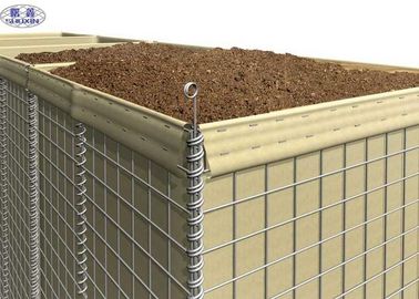 กำแพงป้องกัน Hesco ป้องกันอุปสรรค MIL 10 อุปสรรคทรายที่เต็มไป