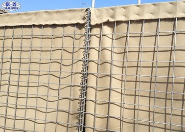 กำแพงกั้นทราย Hesco Bastion สำหรับทหารกำแพงป้องกัน