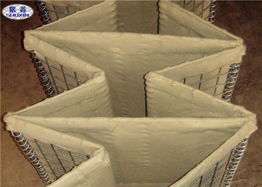 อุปสรรคการป้องกันน้ำท่วมของ Hesco คอนเทนเนอร์ลวดชุบสังกะสีแบบจุ่มร้อน