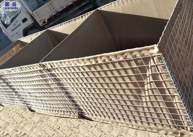 Anti Blast Wall Welded Wire Mesh, Hesco Barrier Wall สำหรับการป้องกันน้ำท่วมจากแม่น้ำ
