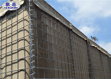 รั้วกั้นเกเบียนหินทหารระยะเวลาสูงด้วย Geotextile