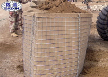 Barrier Kesco ชุบสังกะสีหนักไม่ป้อมปราการทางทหาร Hesco