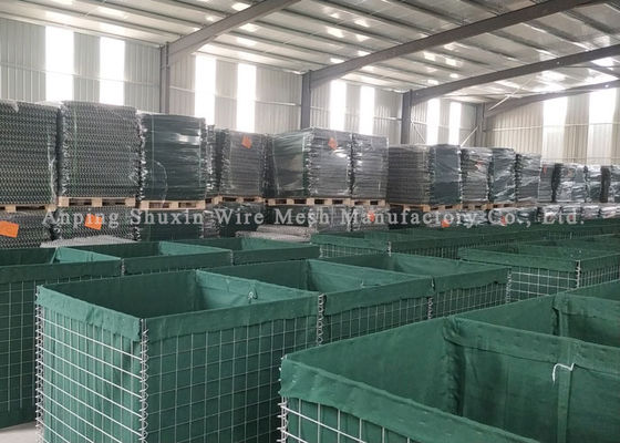 พับได้ 3 * 3 นิ้วช่องสี่เหลี่ยม Hesco Explosion Proof Barrier