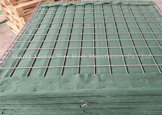 ทหาร Galfan รอยตาข่าย Hesco Gabion สำหรับกำแพงกันดินของกองทัพ