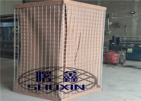Hdp ชุบสังกะสี Hesco Barrier ทรายสำหรับงานหนักสำหรับกำแพงกันน้ำท่วม