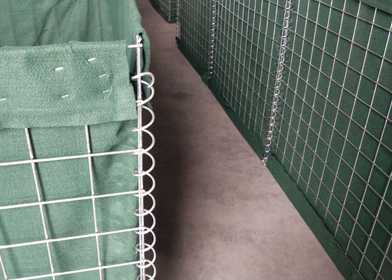 การป้องกัน Hesco Barrier Gabion สําหรับการป้องกันทางแก้ไขการทหารและการควบคุมน้ําท่วม