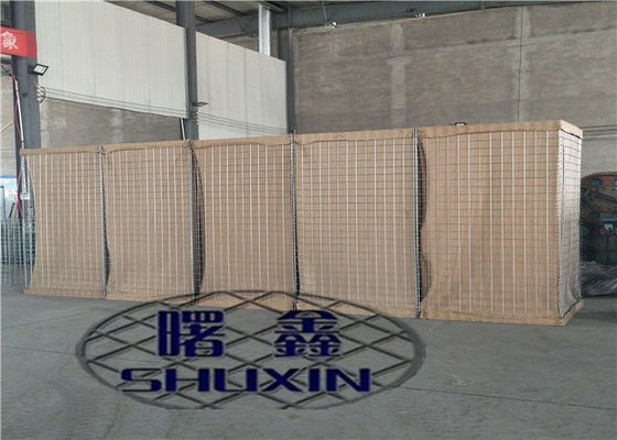Hesco Bastion Barrier ชุบสังกะสีแบบจุ่มร้อน 5 เซลล์