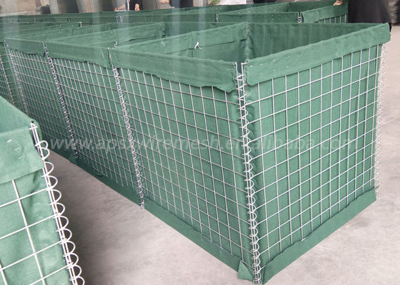 กำแพงทรายป้อมปราการกำแพงป้องกัน 4 มม. พร้อม Geotextile
