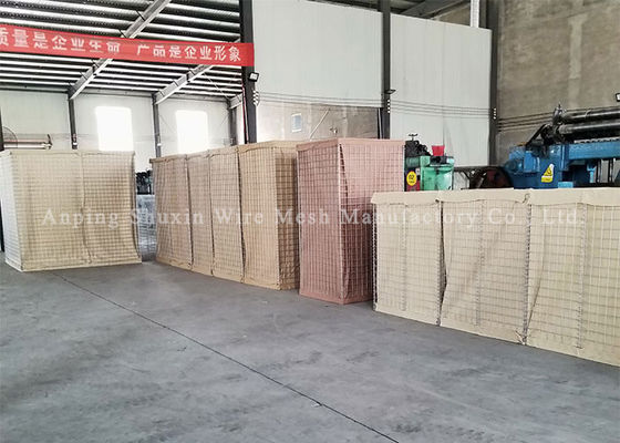 การเชื่อมด้วยสังกะสีป้องกันการกัดกร่อน Hesco Defensive Barrier