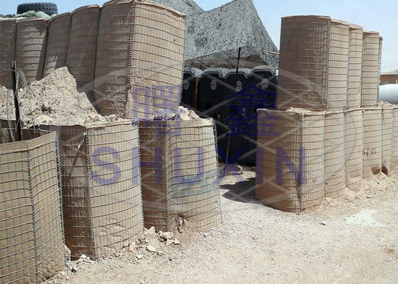 กล่องเกเบี้ยนแบบเชื่อมป้องกัน SGS Military Barrier