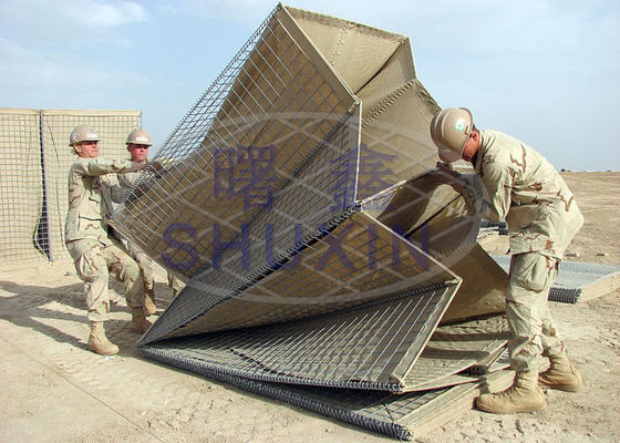 SGS Mil 2 Hesco Gabion แบบเชื่อมลึกสำหรับสนามยิงปืน