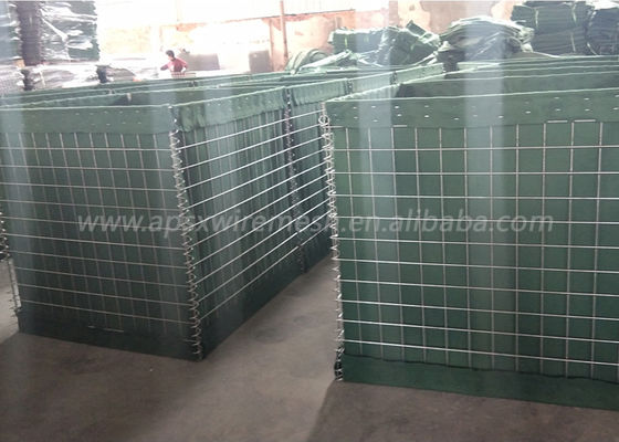 ป้องกันการกัดกร่อนสูง Hesco Bastion Barrier ชุบสังกะสีแบบร้อน