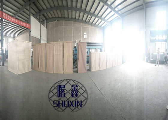 76.2 × 76.2 มม. Sand Filled Mil 3 Hesco Bastion Barrier System