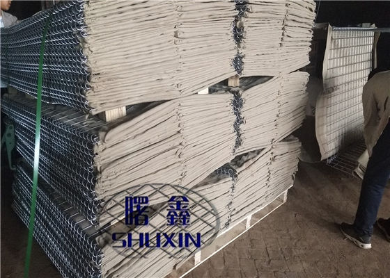แผ่นกั้นป้องกันความสูง Hesco 2x1x1 สูง 2 ฟุตพร้อมผ้ากรอง Geotextile