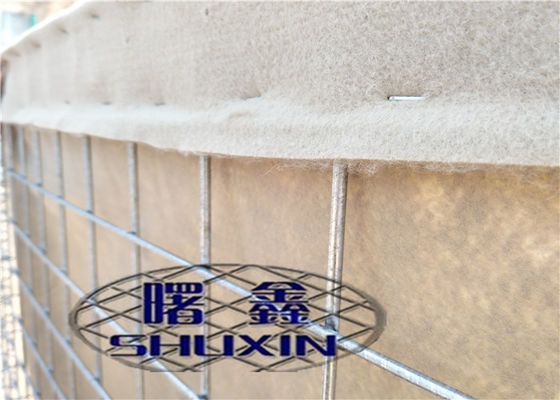 ผ้า Geotextile ควบคุมน้ำท่วม Mil 7 Hesco Barrier
