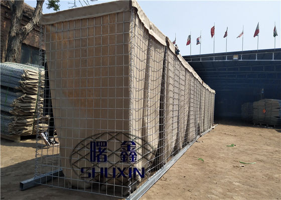 ตะกร้า Gabion แบบเชื่อม 5mm Wire Defensive Barrier