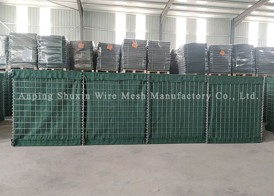 Geotextile Welded ป้อมปราการทางทหารป้อมปราการที่เต็มไปด้วยทรายกำแพง