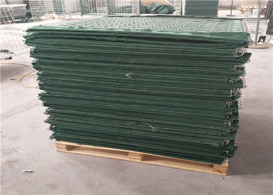 Mil 2 สีเขียว Geotextil Strong Military Hesco Sand Barrier Bag