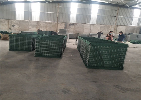 รูสี่เหลี่ยม 76.2 X 76.2 มม. ป้องกัน Hesco Blast Walls