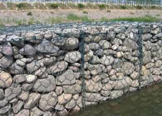 Hexagon Heavily Gi Gabion Double Twisted ป้องกันการแตกของหิน