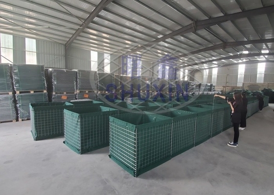 การป้องกันพืชน้ำมัน Hesco Barrier Wall สำหรับการฝึกยิงปืน