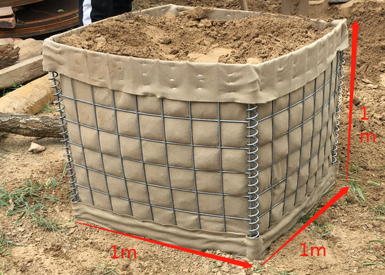 กองทัพคุ้มครอง Mil 10 ทหาร Hesco อุปสรรคน้ำท่วมแบบพกพา